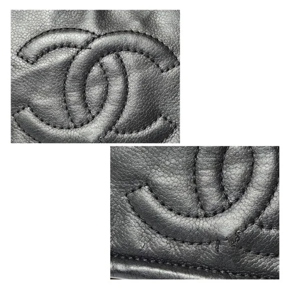 Authentic CHANEL Caviar Large Timeless CC Flap Shoulder Bag Black - Picture 8 of 16